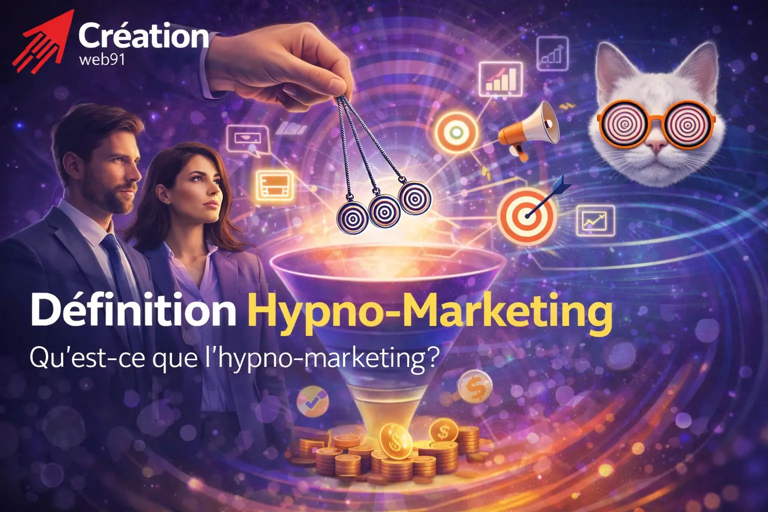 definition hypno marketing illustration stratégie influence comportement consommateur funnel marketing